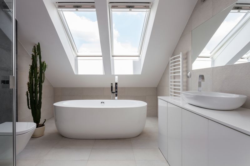 Contemporary Bathroom with Natural Light